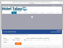 Tablet Screenshot of hoteltalao.it